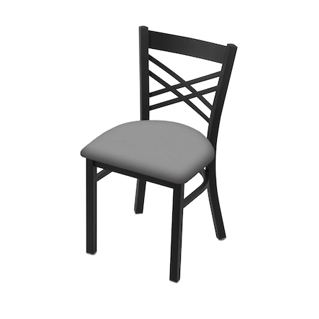 Holland Bar Stool Co 620 Catalina 18" Chair with Black Wrinkle Finish and Canter Folkstone Grey Seat 62018BW007